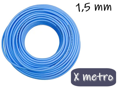 CABLE UNIPOLAR 1.5MM X METRO CELESTE