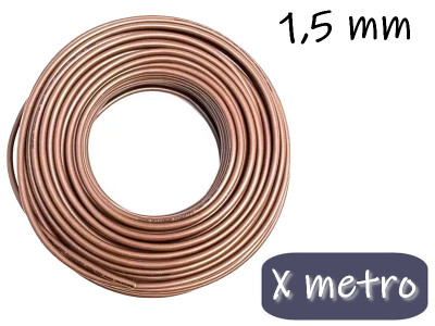 CABLE UNIPOLAR 1.5MM X METRO MARRON