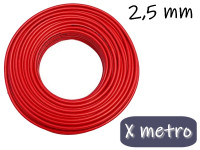 CABLE UNIPOLAR 2.5MM X METRO ROJO