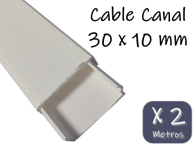 CABLE CANAL AUTOADHESIVO 30 MM X 10 MM X 2 METROS