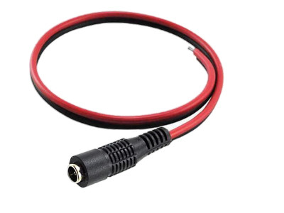 CONECTOR FICHA PLUG HEMBRA ALIMENTACION DC CON CABLE