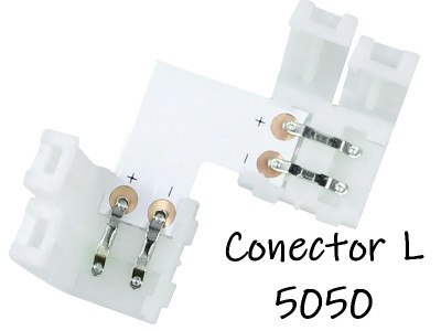 CONECTOR HEBILLA L PARA TIRAS DE LEDS  5050