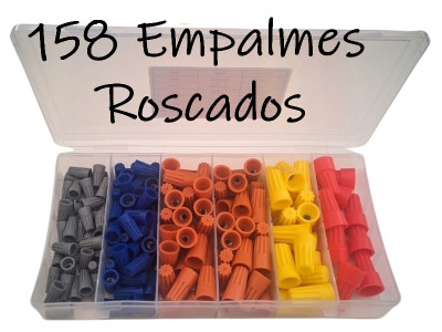 KIT CONECTORES TERMINAL ROSCADO EMPALME CIEGO (158 PIEZAS)