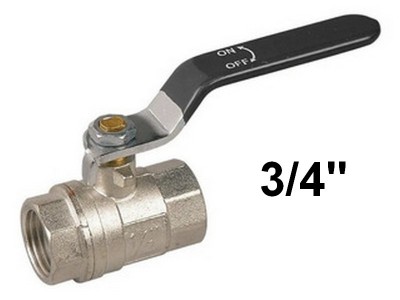 LLAVE DE PASO 3/4" METALICA PARA AGUA