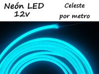 NEON LED 12V POR METRO CELESTE