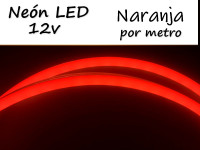 NEON LED 12V POR METRO NARANJA