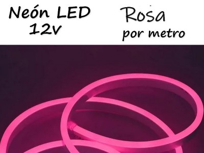 NEON LED 12V POR METRO ROSA
