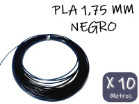 FILAMENTO PLA PARA LAPIZ 3D 1.75MM X 10 MTRS NEGRO